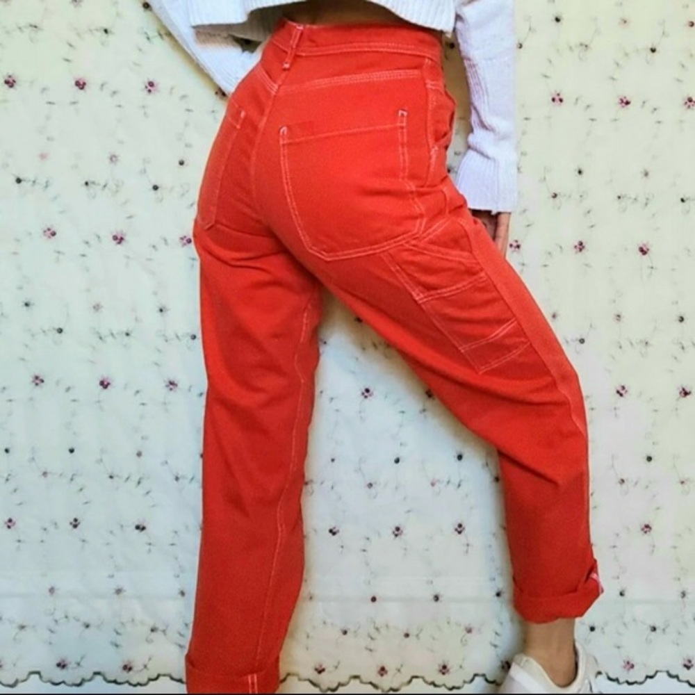 BDG URBAN OUTFITTERS X red carpenter stitch pants